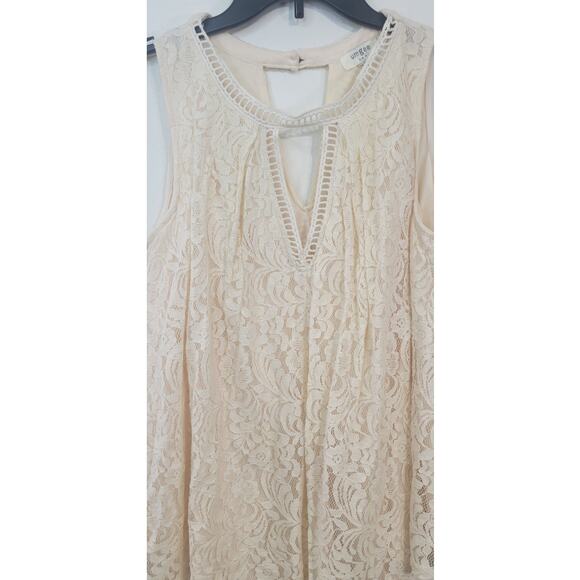 Umgee Top Womens Small Lace Sleeveless Cottagecore Boho Chic Fairy Whimsical Top - Picture 2 of 9